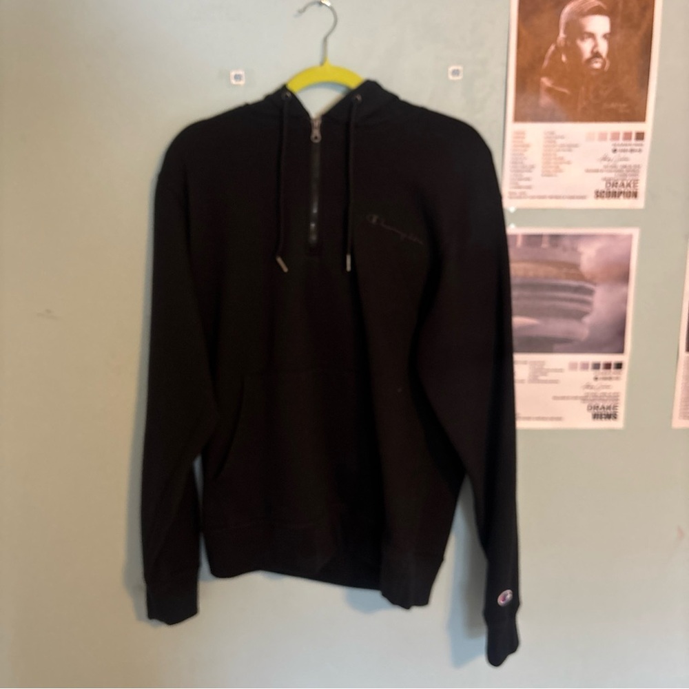Champion Black Zip Up Sweater